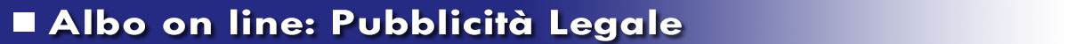 bannerino albo pretorio