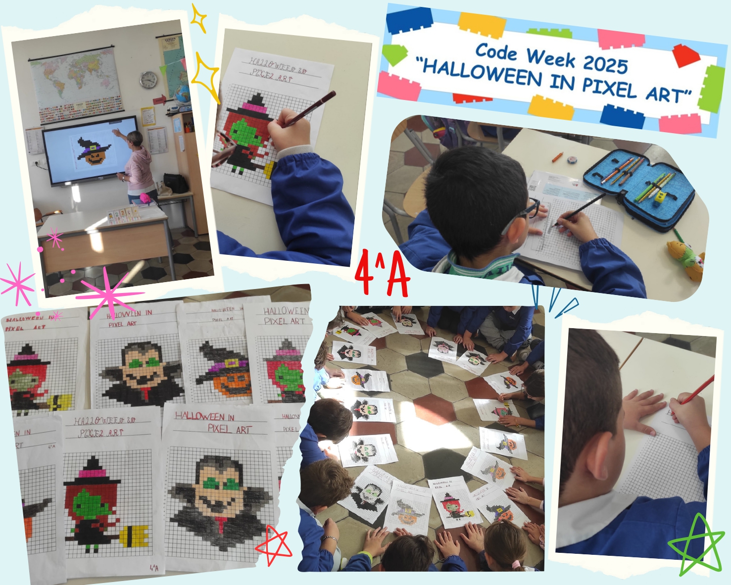 Code Week 2025 – Halloween in Pixel Art – Classe 4^A Scuola Primaria ...